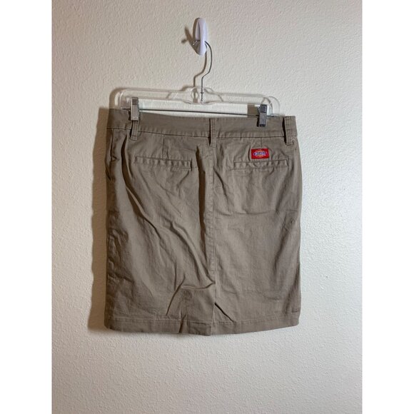 Dickies Khaki Pencil Skirt Womens Size 9 Beige AC4 - Picture 2 of 8